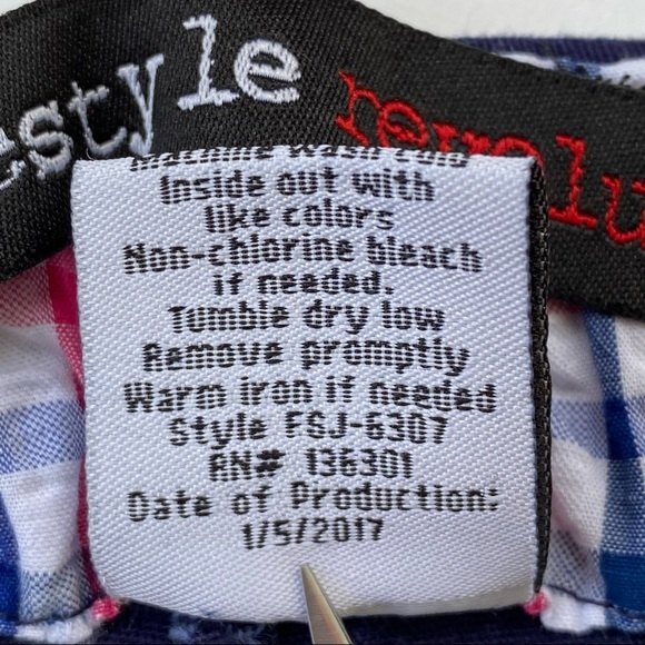 Freestyle Revolution Chino Sailor Plaid Shorts Sz 11 - Picture 7 of 13